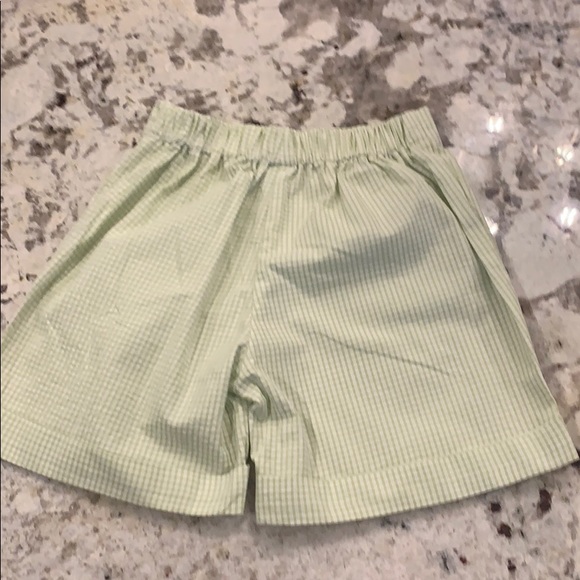 2 piece set green gingham with Peter Pan collar - Picture 5 of 6